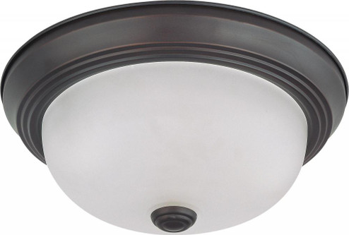 2 Light 11'' Flush Mount with Frosted White Glass; Color retail packaging (81|60/6010)