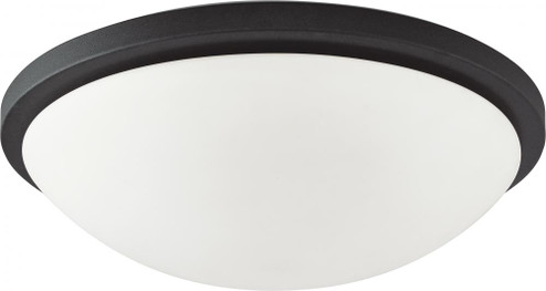 Button LED - 17''- Flush with Frosted Glass - Black Finish (81|62/1444)