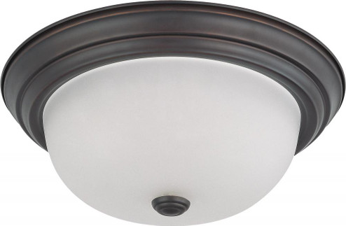 2 Light 13'' Flush Mount with Frosted White Glass; Color retail packaging (81|60/6011)