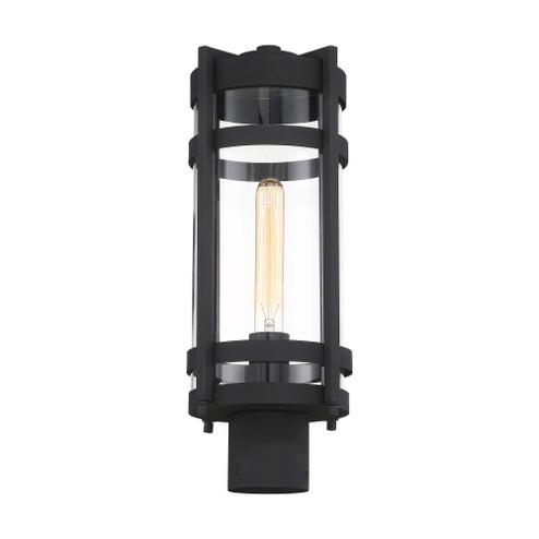 Tofino - 1 Light Post Lantern - Clear Glass - Textured Black Finish (81|60/6575)