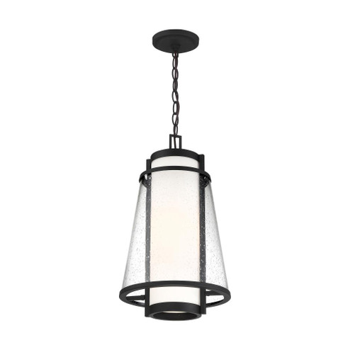 Anau - 1 Light Hanging Lantern - with Etched Opal and Clear Glass - Matte Black Finish (81|60/6604)