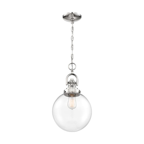 Skyloft -1 Light Pendant - with Clear Glass - Polished Nickel Finish (81|60/6672)