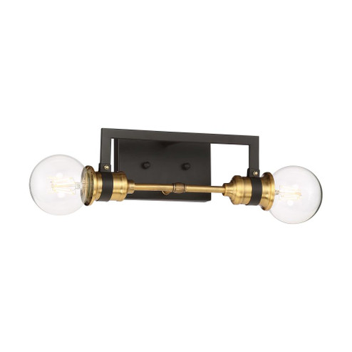 Intention - 2 Light Vanity - Warm Brass and Black Finish (81|60/6972)