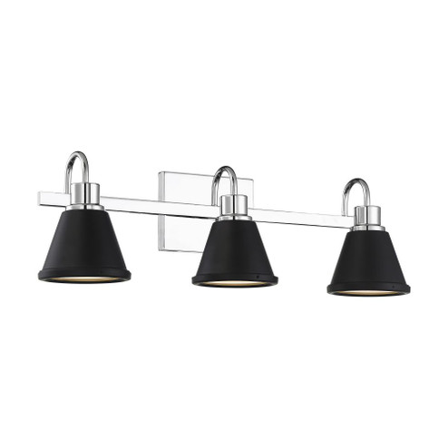 Bette - 3 Light LED Vanity -Polished Nickel and Matte Black Metal Finish (81|62/1473)