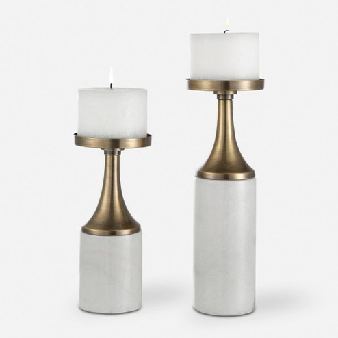 Uttermost Castiel Marble Candleholders Set/2 (85|17546)