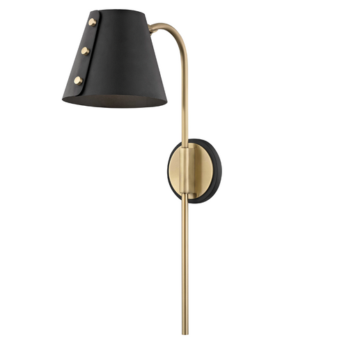 Meta Plug-in Sconce (6939|HL174201-AGB/BK)