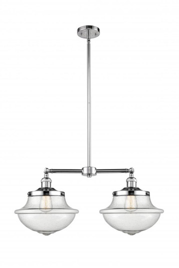 Oxford - 2 Light - 25 inch - Polished Chrome - Stem Hung - Adjustable Island Light (3442|209-PC-G544)