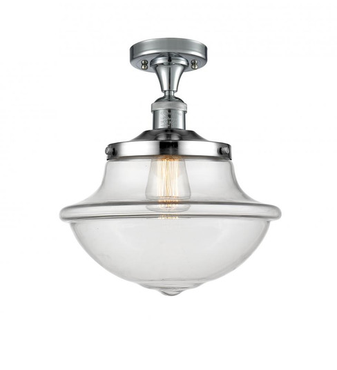 Oxford - 1 Light - 12 inch - Polished Chrome - Semi-Flush Mount (3442|517-1CH-PC-G542-LED)
