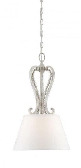 Newport Collection - 1 Light - Pendant - 13.25''W - 22''H - Coastal Weathered White Finish (21|94332-CWW)