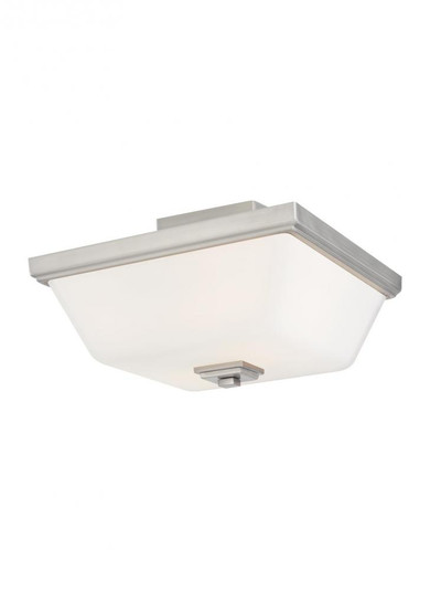 Ellis Harper classic 2-light indoor dimmable ceiling semi-flush mount in brushed nickel silver finis (38|7713702-962)