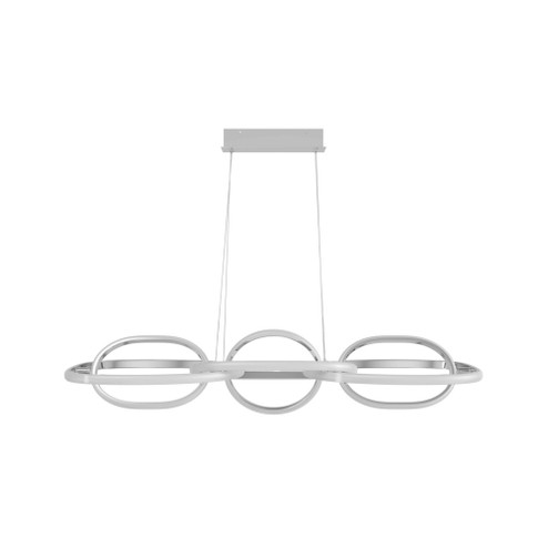 Circa 6-Ring 63''W LED Pendant in Chrome (4450|HF5025-CH)