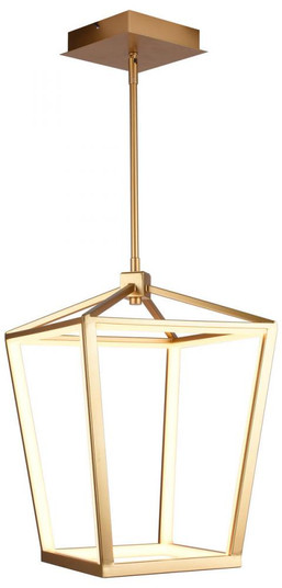 Park Ave. 20'' LED Large Cage Pendant in Gold (4450|HF9400-GLD)
