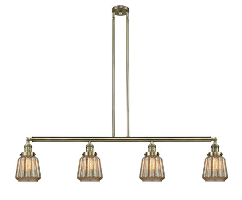 Chatham - 4 Light - 51 inch - Antique Brass - Stem Hung - Adjustable Island Light (3442|214-AB-G146)