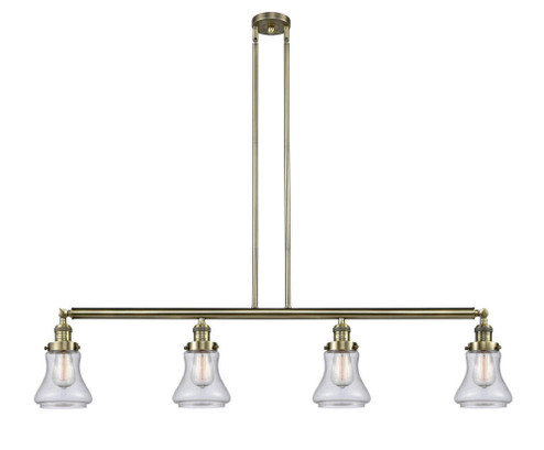 Bellmont - 4 Light - 51 inch - Antique Brass - Stem Hung - Adjustable Island Light (3442|214-AB-G194)