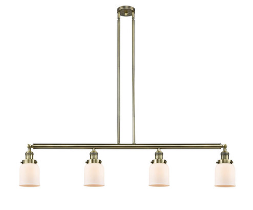 Bell - 4 Light - 50 inch - Antique Brass - Stem Hung - Adjustable Island Light (3442|214-AB-G51)