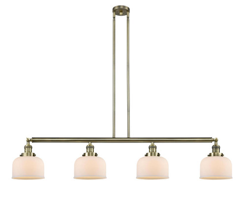 Bell - 4 Light - 53 inch - Antique Brass - Stem Hung - Adjustable Island Light (3442|214-AB-G71-LED)