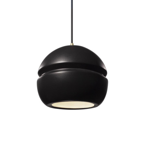 Small Sphere 1-Light Pendant (254|CER-6410-CRB-ABRS-BKCD)