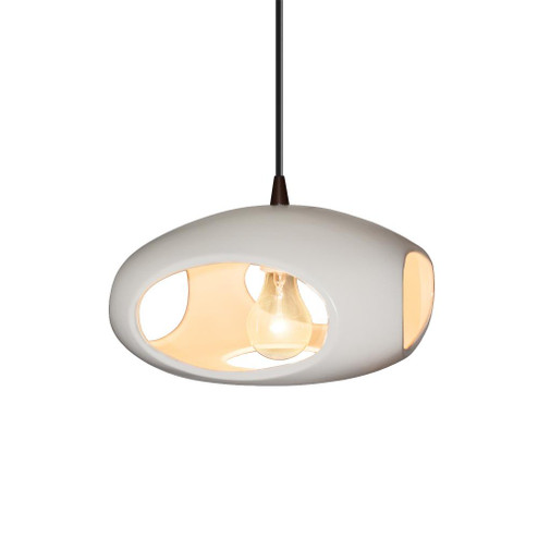 Punch 1-Light Pendant (254|CER-6440-BIS-DBRZ-WTCD)
