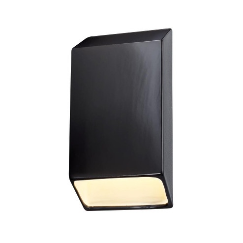Large ADA Tapered Rectangle LED Wall Sconce (Closed Top) (254|CER-5870-BKMT)