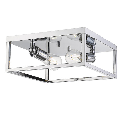 Golden Lighting Wesson 2-light Flush Mount in Chrome (36|2072-FM CH)