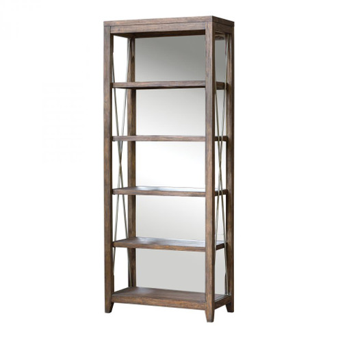 Uttermost Delancey Weathered Oak Etagere (85|25434)