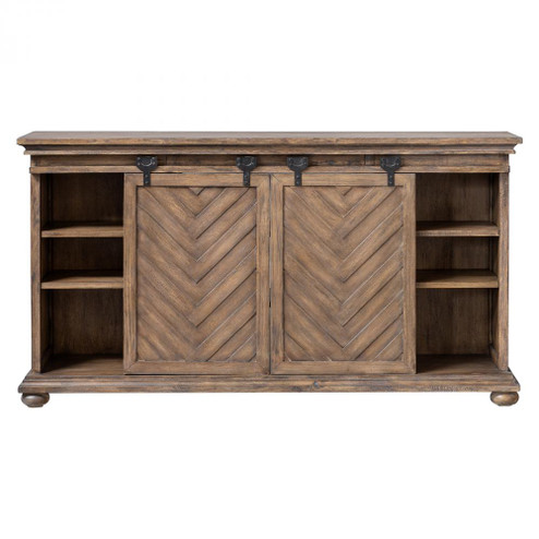 Uttermost Primalia Barn Door Media Console (85|25445)