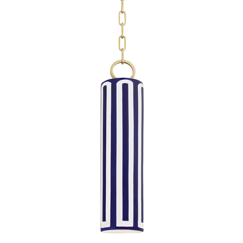 1 LIGHT PENDANT (57|2384-AGB/BL)