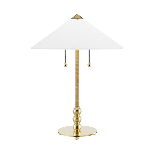 2 LIGHT TABLE LAMP (57|L1395-AGB)