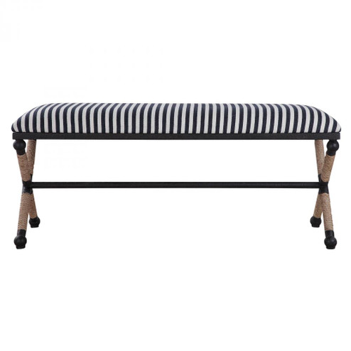 Uttermost Braddock Striped Bench (85|23527)
