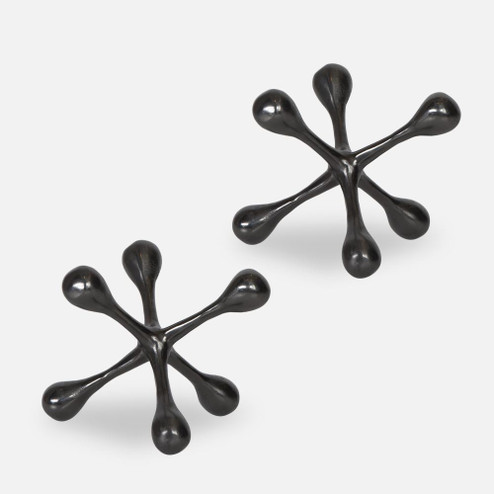 Uttermost Harlan Black Nickel Objects Set/2 (85|17690)