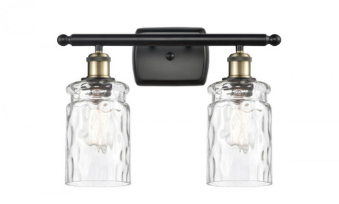 Candor - 2 Light - 15 inch - Black Antique Brass - Bath Vanity Light (3442|516-2W-BAB-G352-LED)