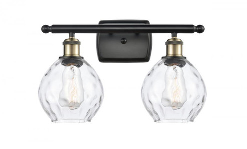 Waverly - 2 Light - 16 inch - Black Antique Brass - Bath Vanity Light (3442|516-2W-BAB-G362-LED)