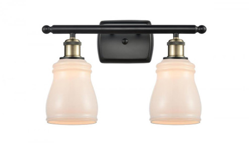 Ellery - 2 Light - 15 inch - Black Antique Brass - Bath Vanity Light (3442|516-2W-BAB-G391-LED)