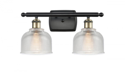 Dayton - 2 Light - 16 inch - Black Antique Brass - Bath Vanity Light (3442|516-2W-BAB-G412)