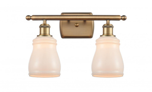 Ellery - 2 Light - 15 inch - Brushed Brass - Bath Vanity Light (3442|516-2W-BB-G391-LED)