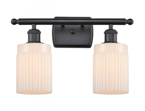 Hadley - 2 Light - 15 inch - Matte Black - Bath Vanity Light (3442|516-2W-BK-G341)