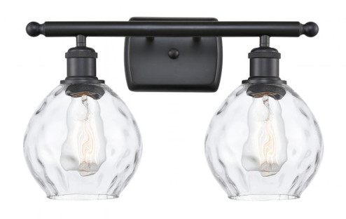 Waverly - 2 Light - 16 inch - Matte Black - Bath Vanity Light (3442|516-2W-BK-G362)