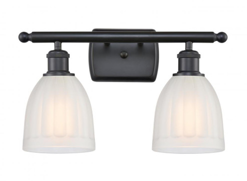 Brookfield - 2 Light - 16 inch - Matte Black - Bath Vanity Light (3442|516-2W-BK-G441-LED)
