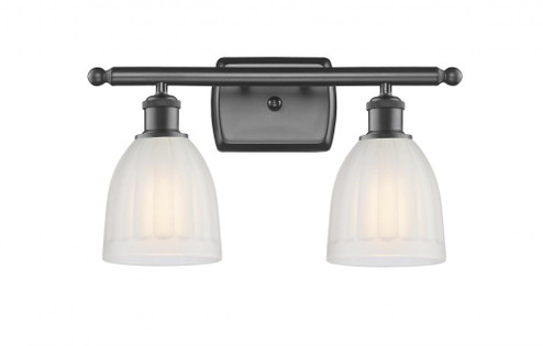 Brookfield - 2 Light - 16 inch - Oil Rubbed Bronze - Bath Vanity Light (3442|516-2W-OB-G441-LED)