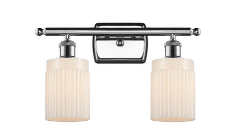 Hadley - 2 Light - 15 inch - Polished Chrome - Bath Vanity Light (3442|516-2W-PC-G341-LED)