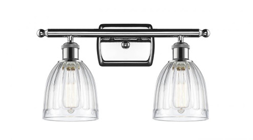Brookfield - 2 Light - 16 inch - Polished Chrome - Bath Vanity Light (3442|516-2W-PC-G442-LED)