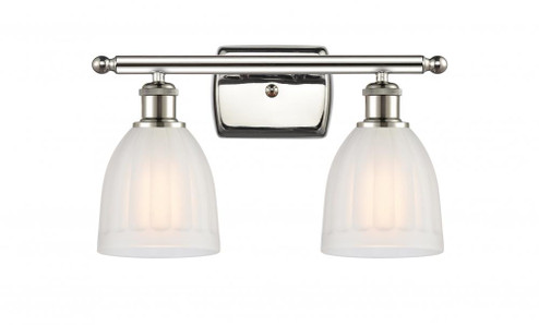 Brookfield - 2 Light - 16 inch - Polished Nickel - Bath Vanity Light (3442|516-2W-PN-G441-LED)