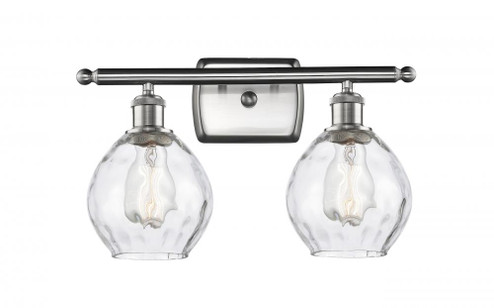 Waverly - 2 Light - 16 inch - Brushed Satin Nickel - Bath Vanity Light (3442|516-2W-SN-G362-LED)