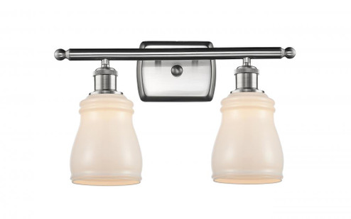 Ellery - 2 Light - 15 inch - Brushed Satin Nickel - Bath Vanity Light (3442|516-2W-SN-G391-LED)