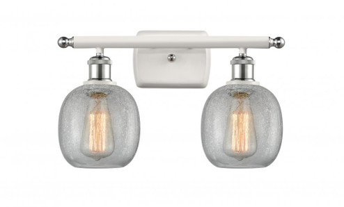 Belfast - 2 Light - 16 inch - White Polished Chrome - Bath Vanity Light (3442|516-2W-WPC-G105-LED)