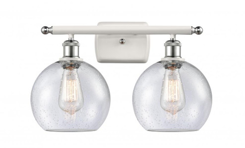 Athens - 2 Light - 18 inch - White Polished Chrome - Bath Vanity Light (3442|516-2W-WPC-G124)