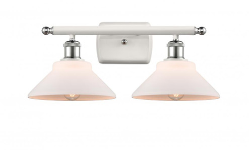 Orwell - 2 Light - 18 inch - White Polished Chrome - Bath Vanity Light (3442|516-2W-WPC-G131-LED)