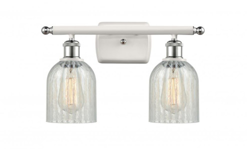 Caledonia - 2 Light - 15 inch - White Polished Chrome - Bath Vanity Light (3442|516-2W-WPC-G2511)