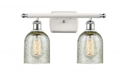 Caledonia - 2 Light - 15 inch - White Polished Chrome - Bath Vanity Light (3442|516-2W-WPC-G259)
