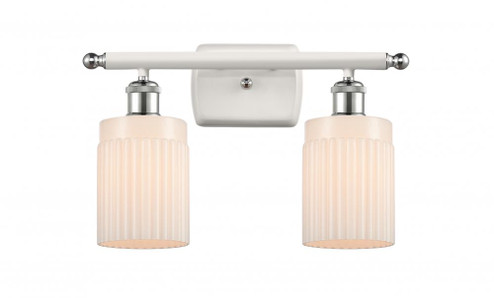 Hadley - 2 Light - 15 inch - White Polished Chrome - Bath Vanity Light (3442|516-2W-WPC-G341)